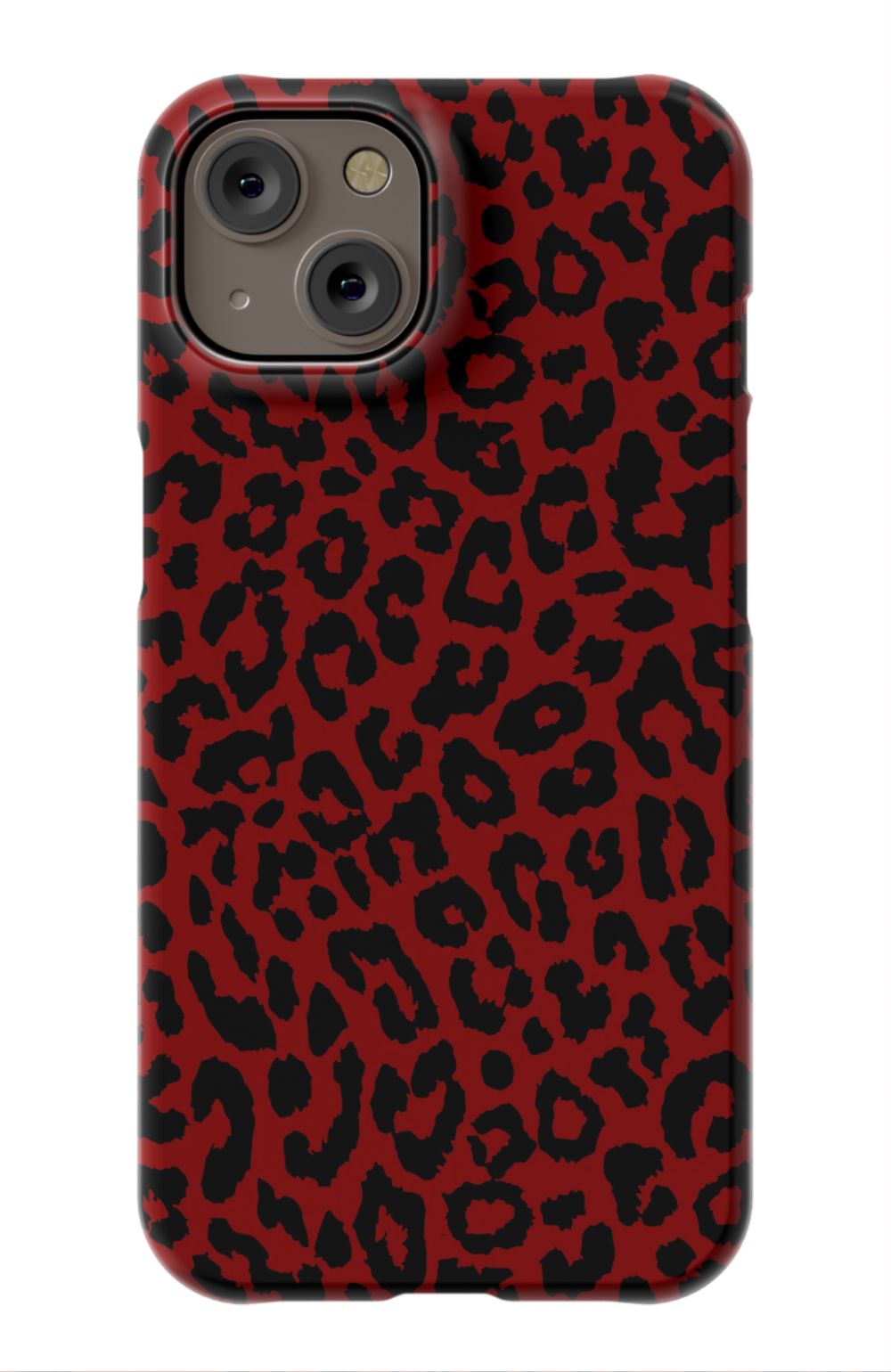 Red Leopard Print Phone Case