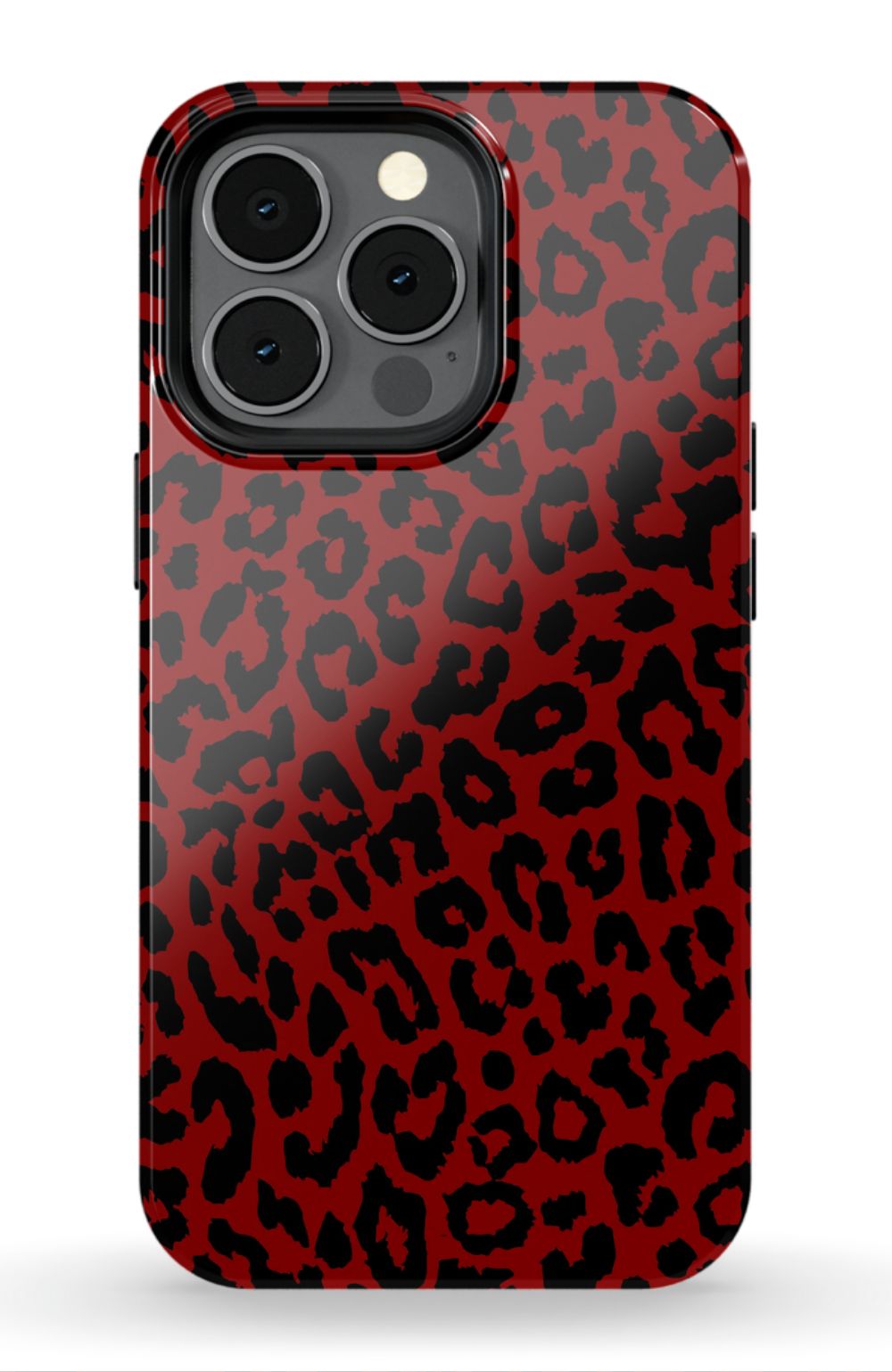 Red Leopard Print Phone Case