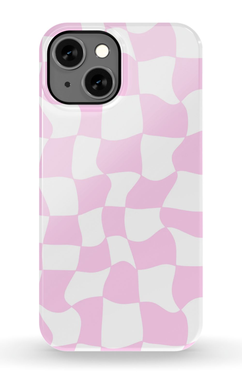 Light Pink Checkered Phone Case