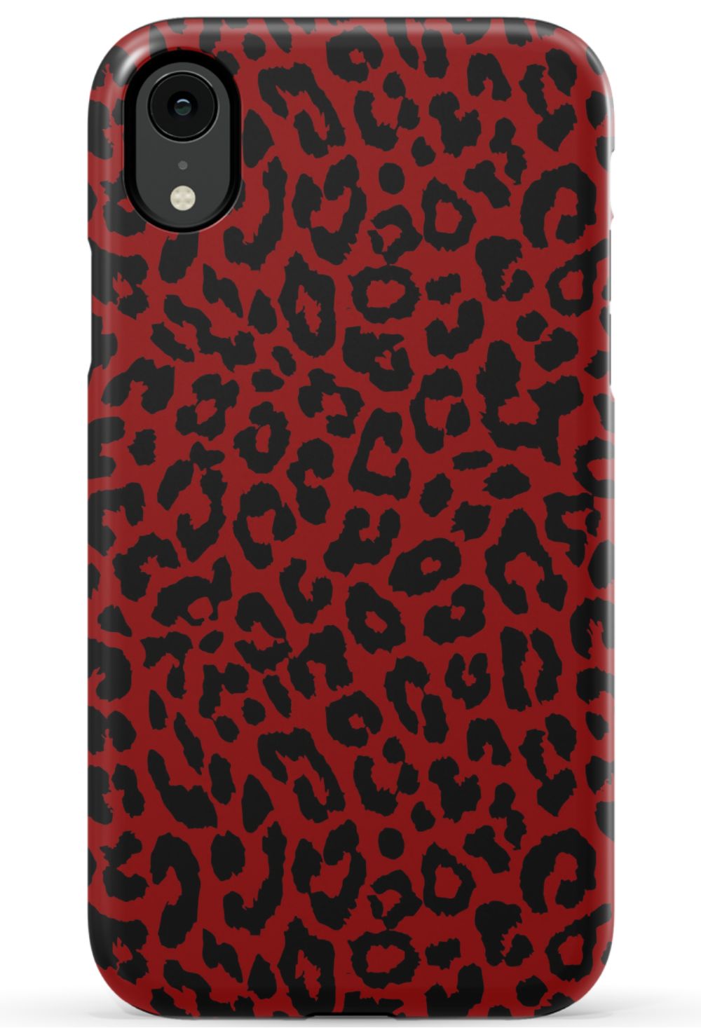 Red Leopard Print Phone Case