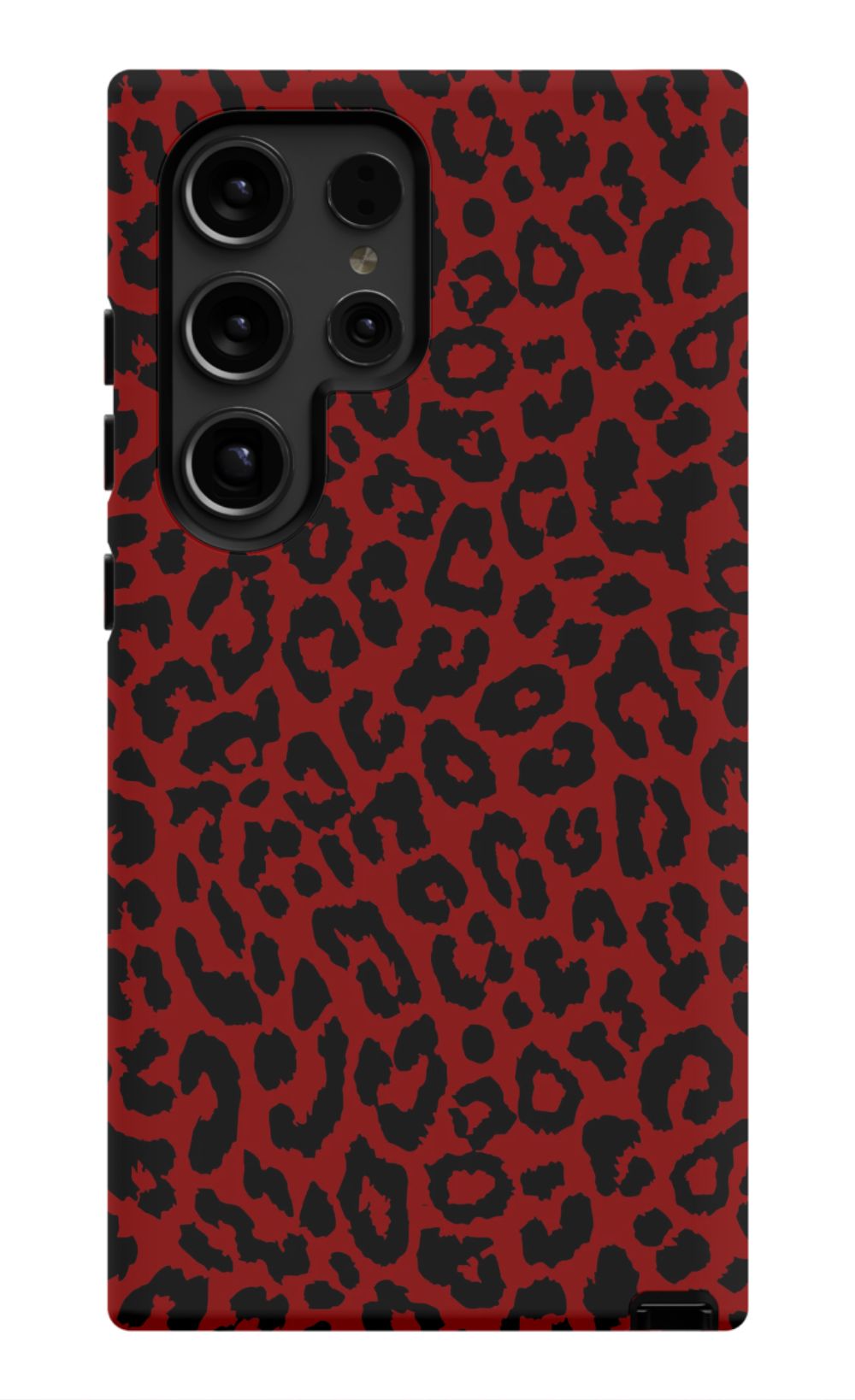 Red Leopard Print Phone Case