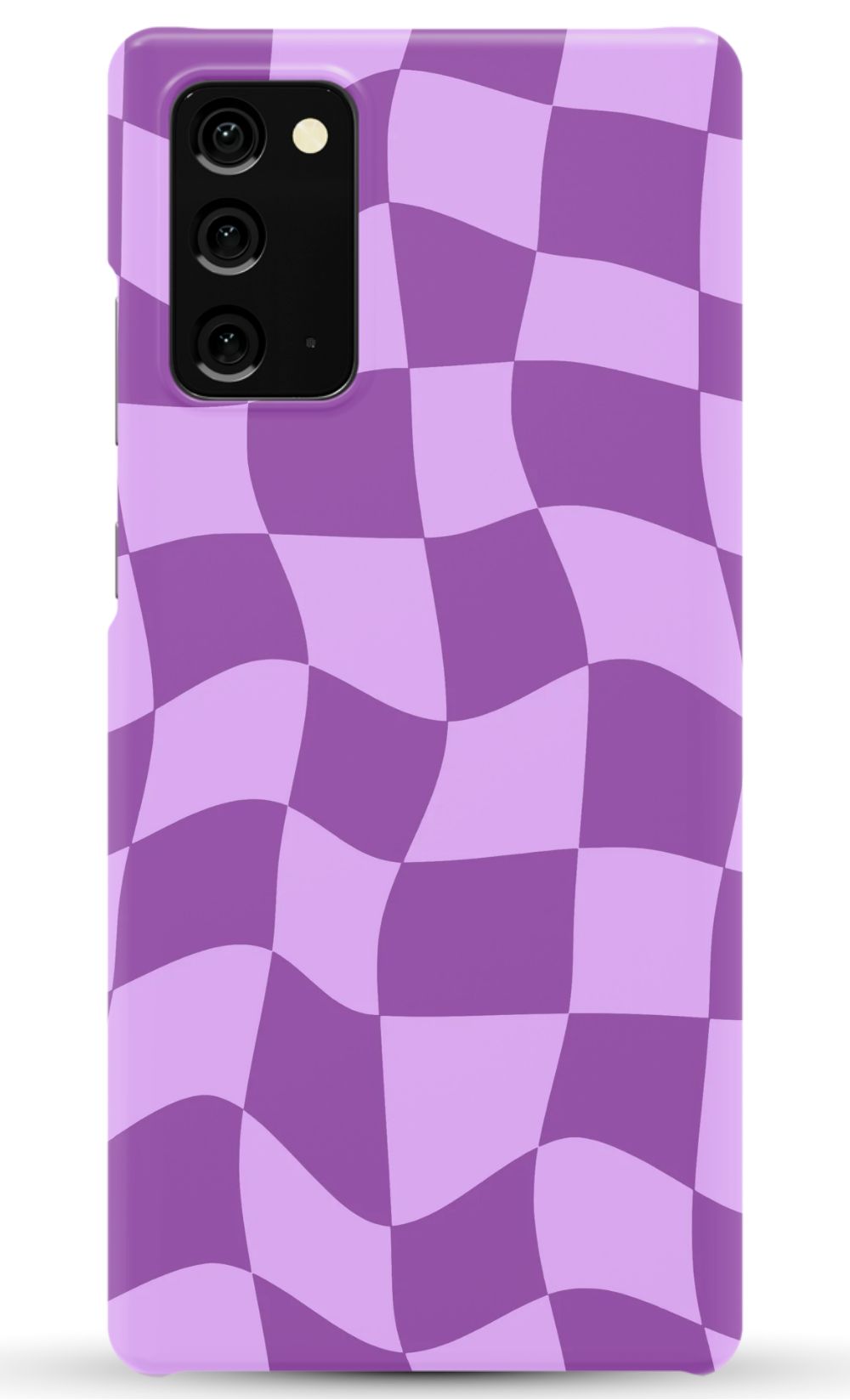 Purple Distorted Checkered Phone Case