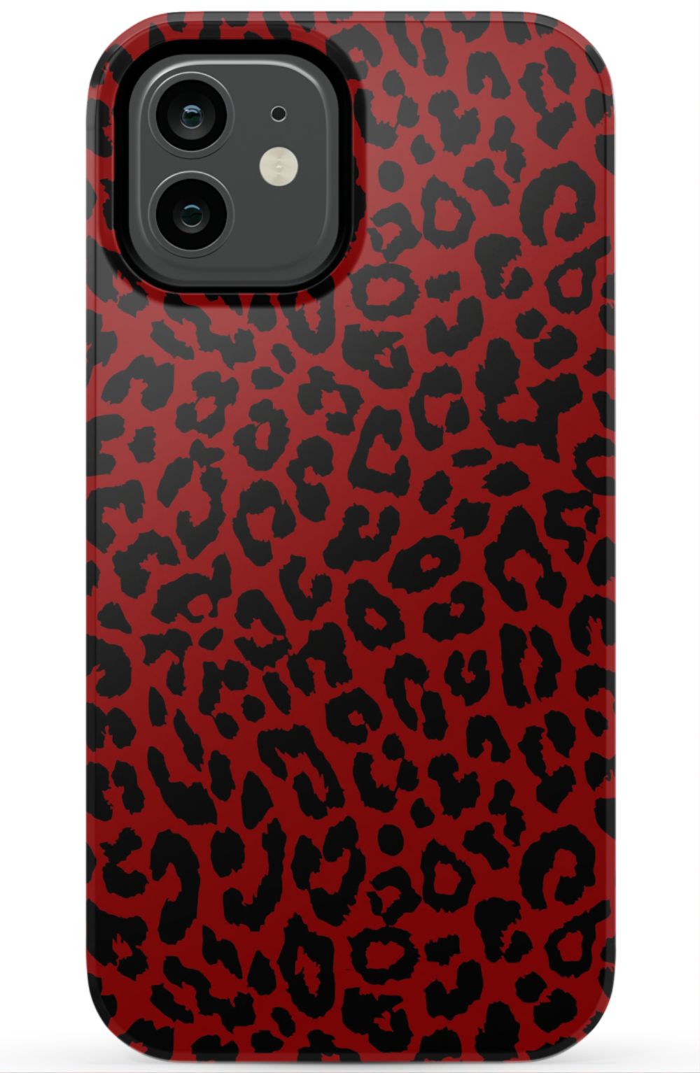 Red Leopard Print Phone Case