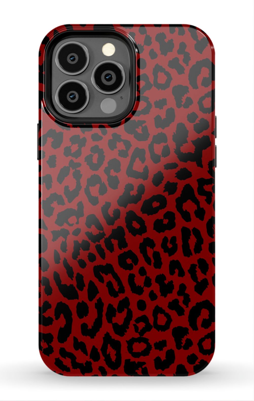 Red Leopard Print Phone Case