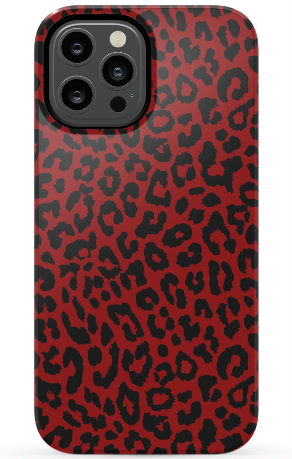 Red Leopard Print Phone Case