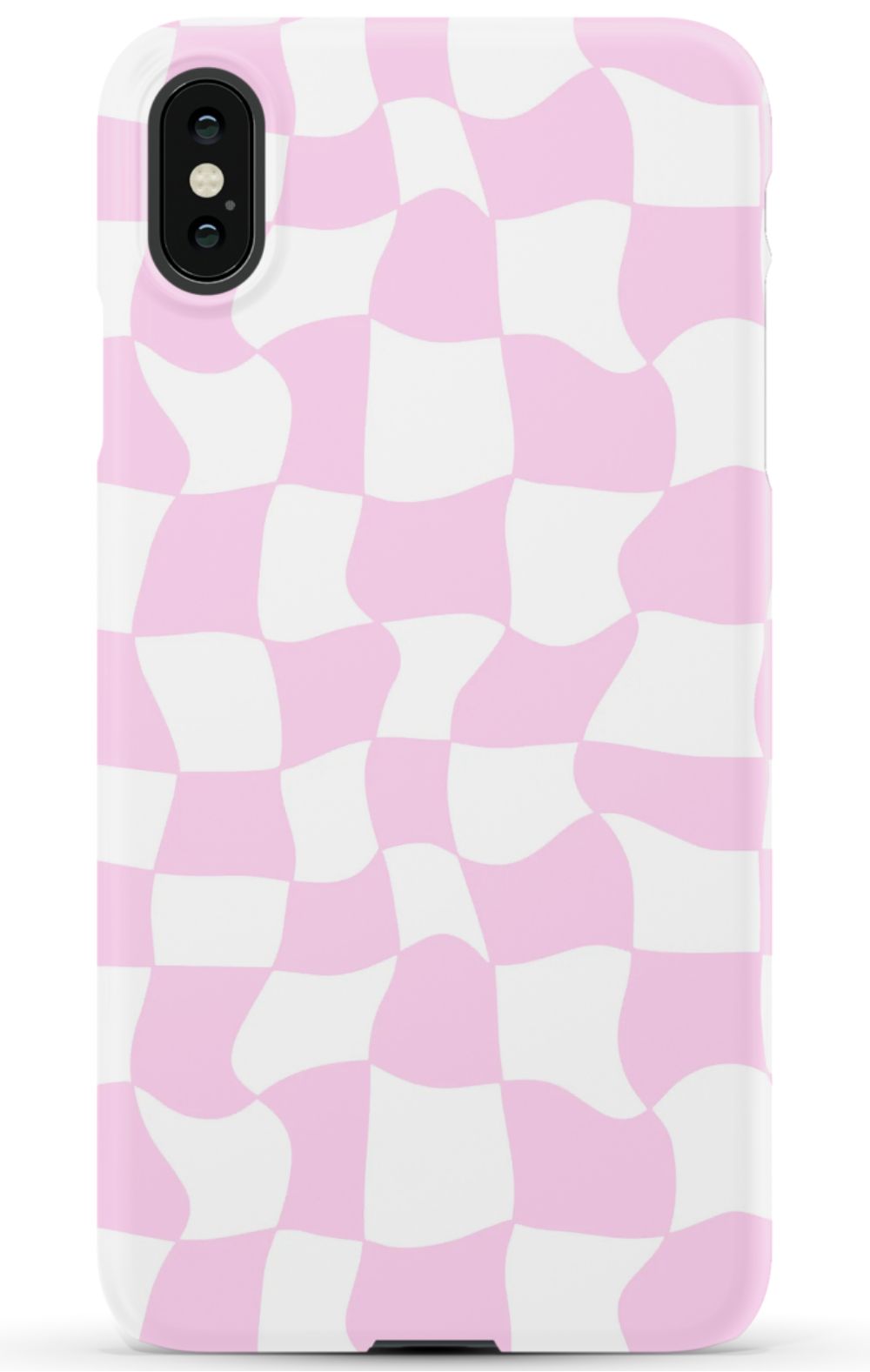 Light Pink Checkered Phone Case
