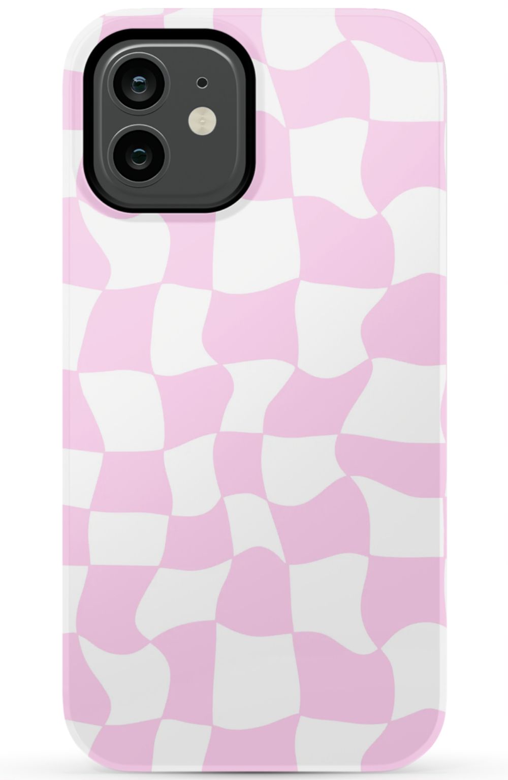 Light Pink Checkered Phone Case