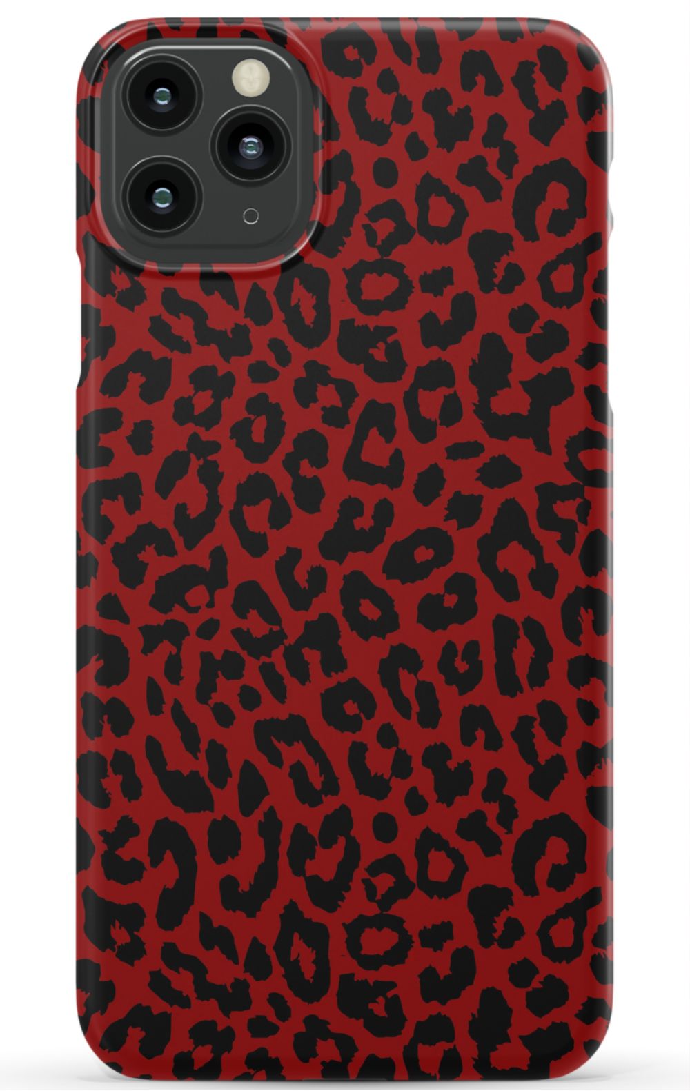 Red Leopard Print Phone Case