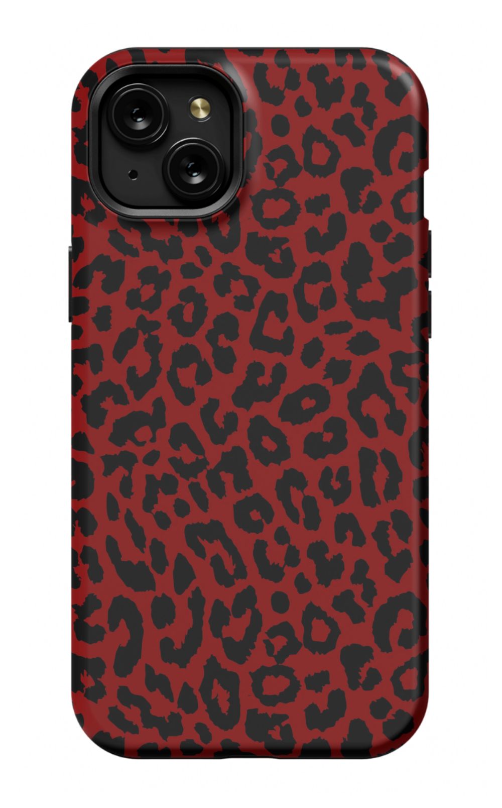 Red Leopard Print Phone Case