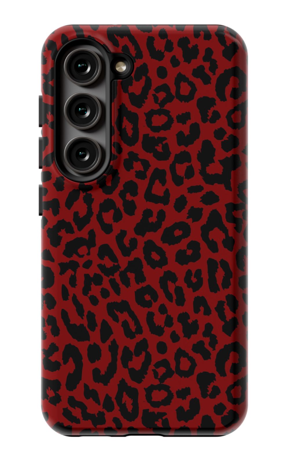 Red Leopard Print Phone Case