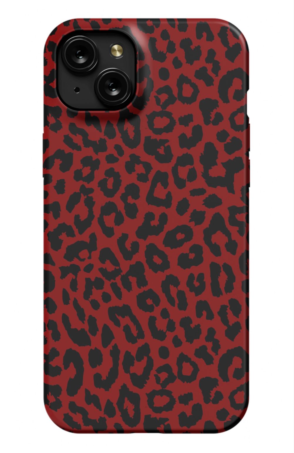 Red Leopard Print Phone Case
