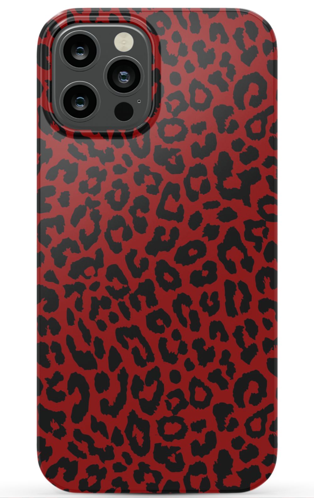 Red Leopard Print Phone Case