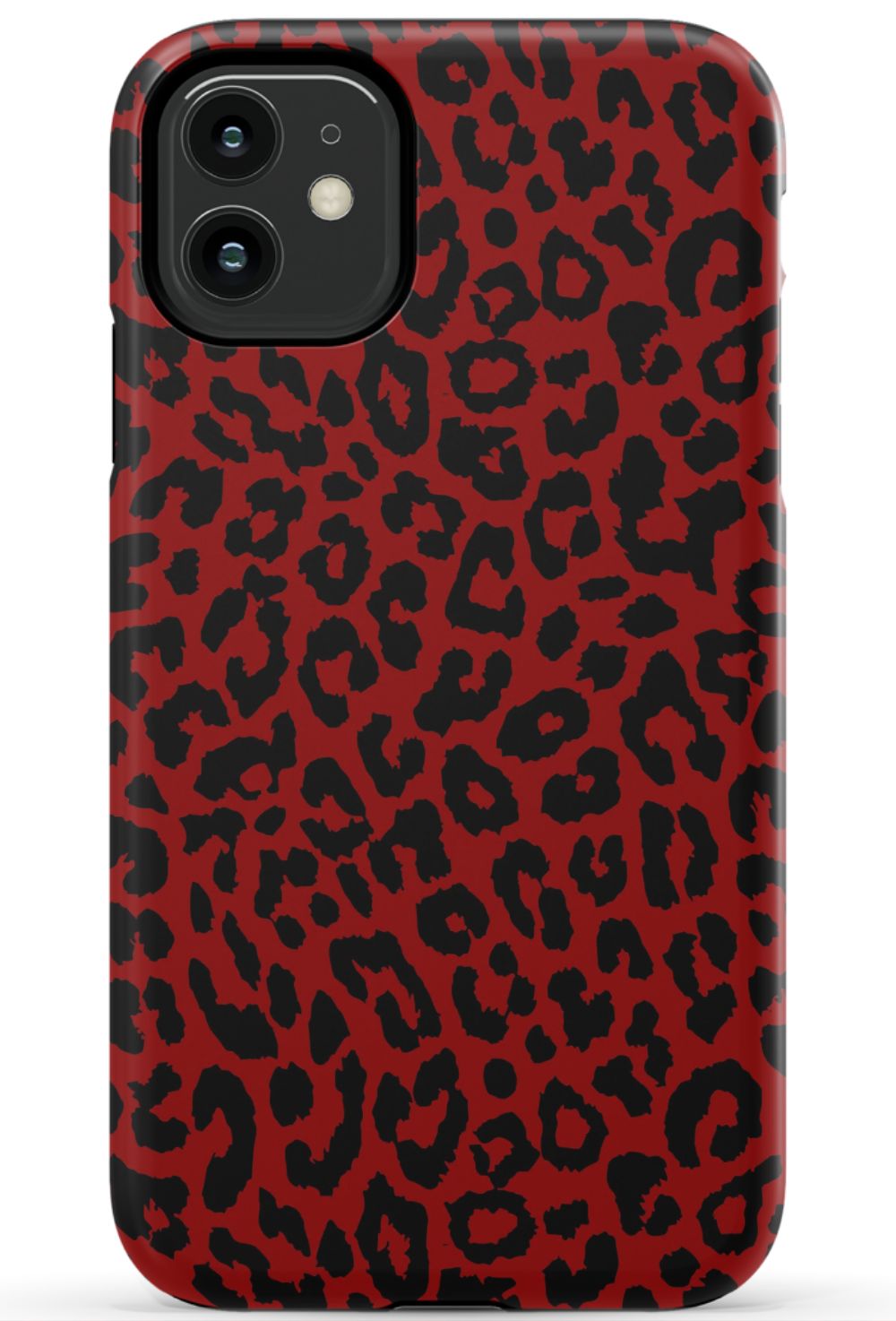 Red Leopard Print Phone Case