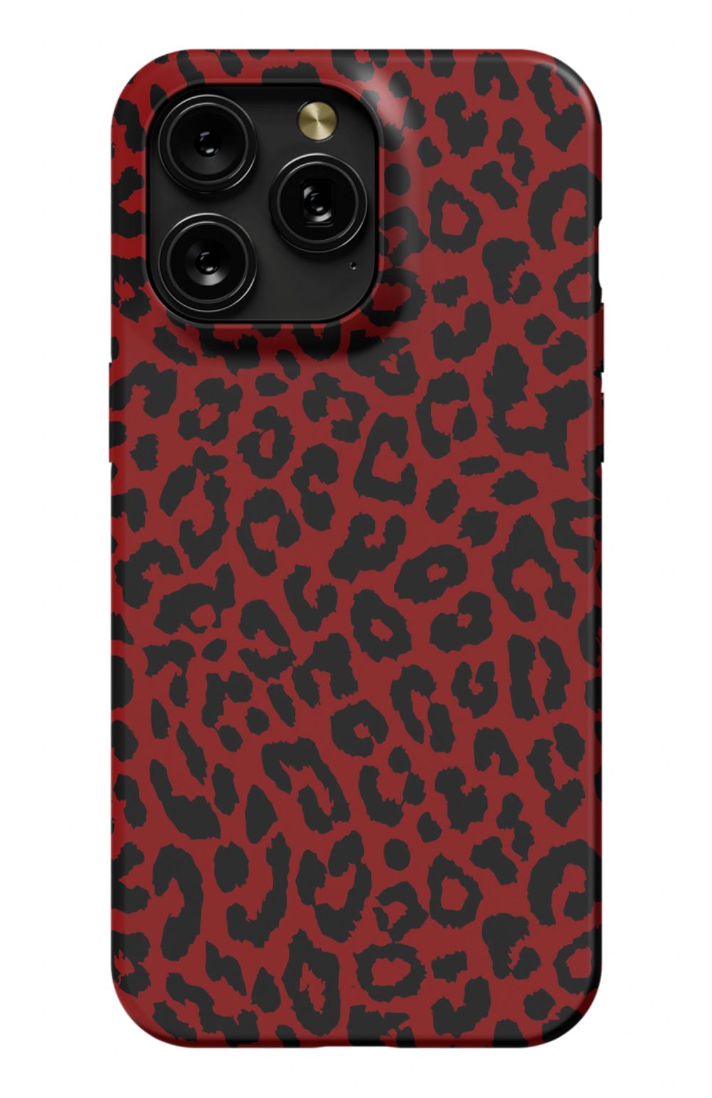 Red Leopard Print Phone Case