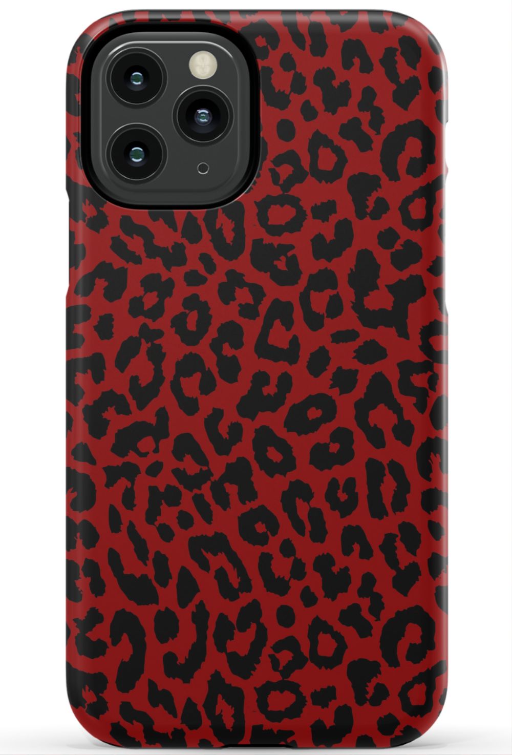Red Leopard Print Phone Case