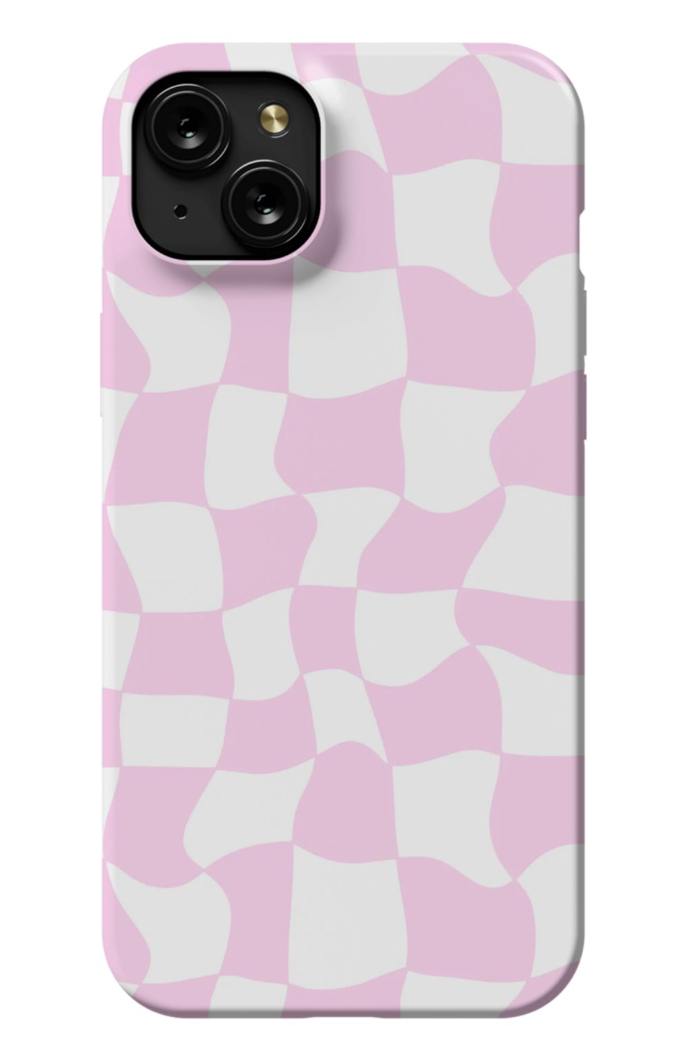 Light Pink Checkered Phone Case