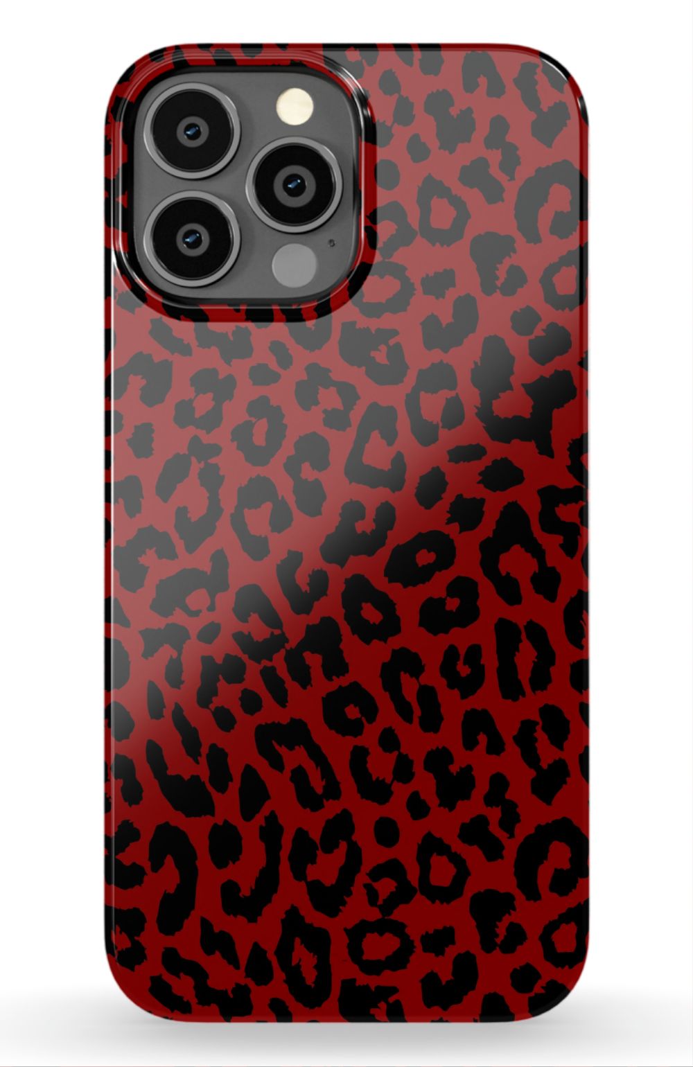 Red Leopard Print Phone Case
