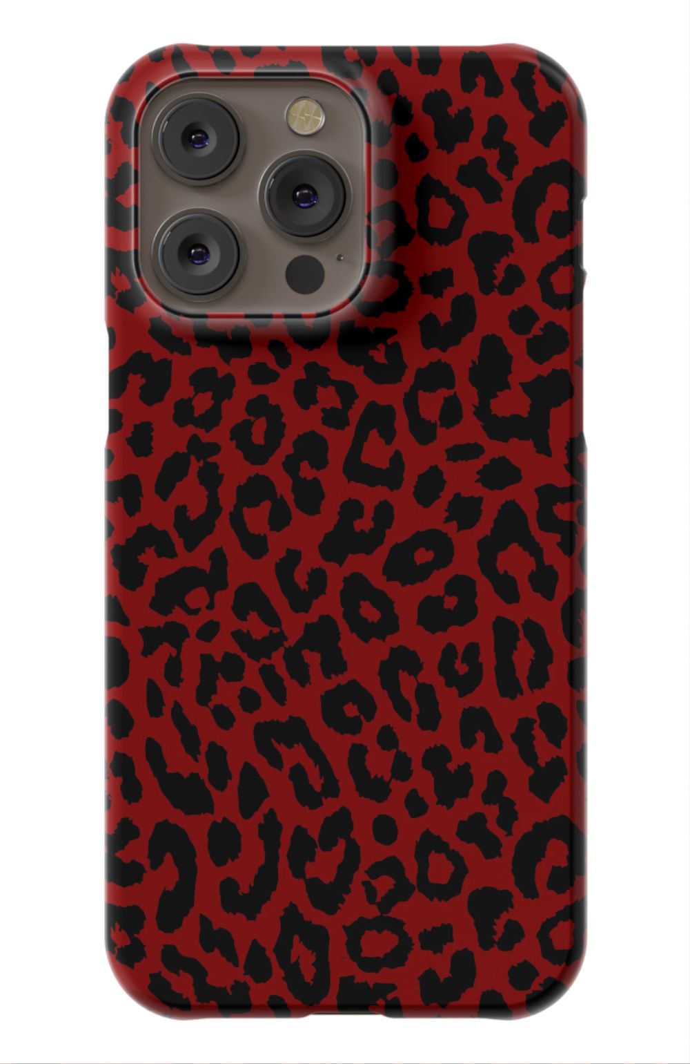 Red Leopard Print Phone Case