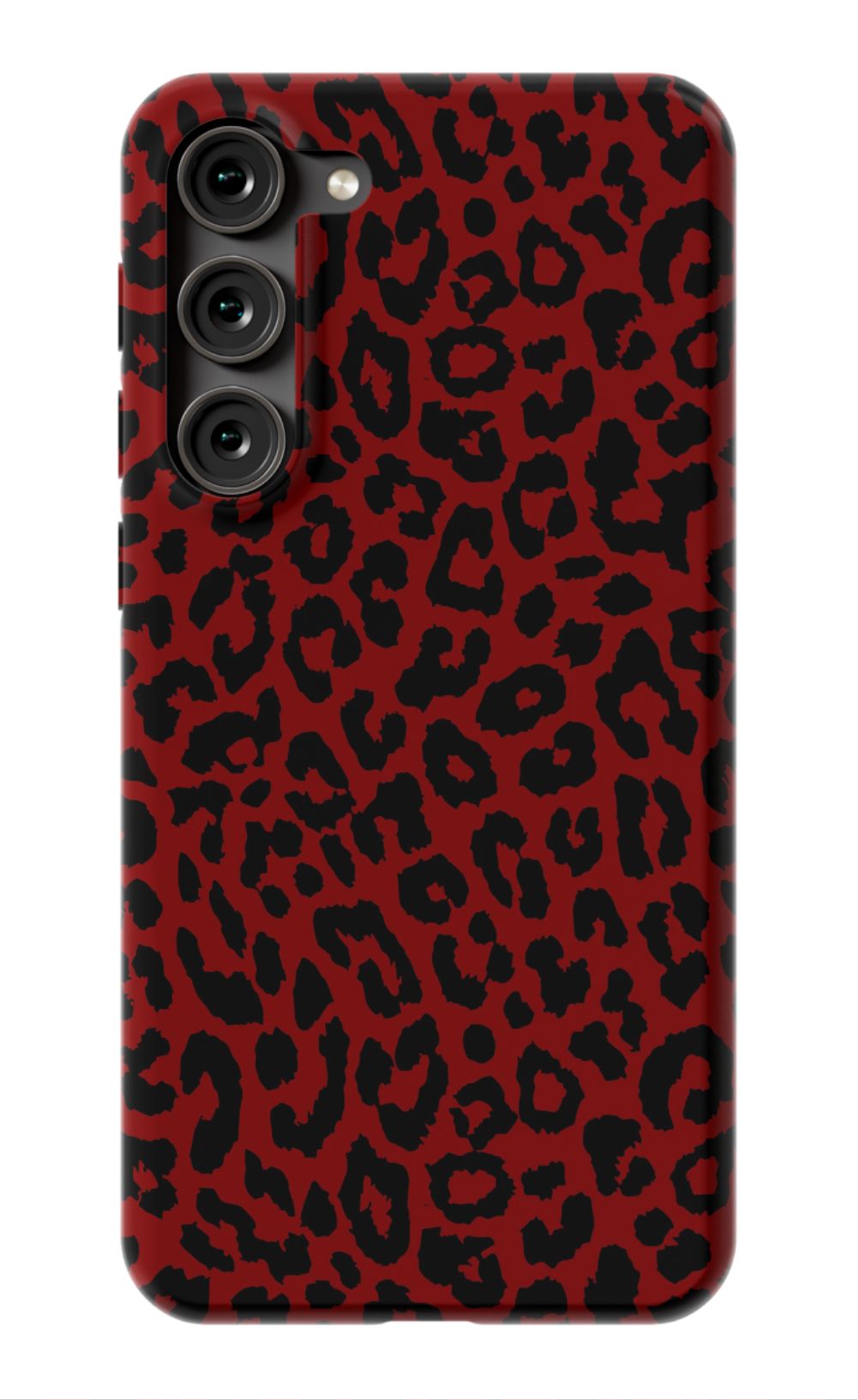 Red Leopard Print Phone Case