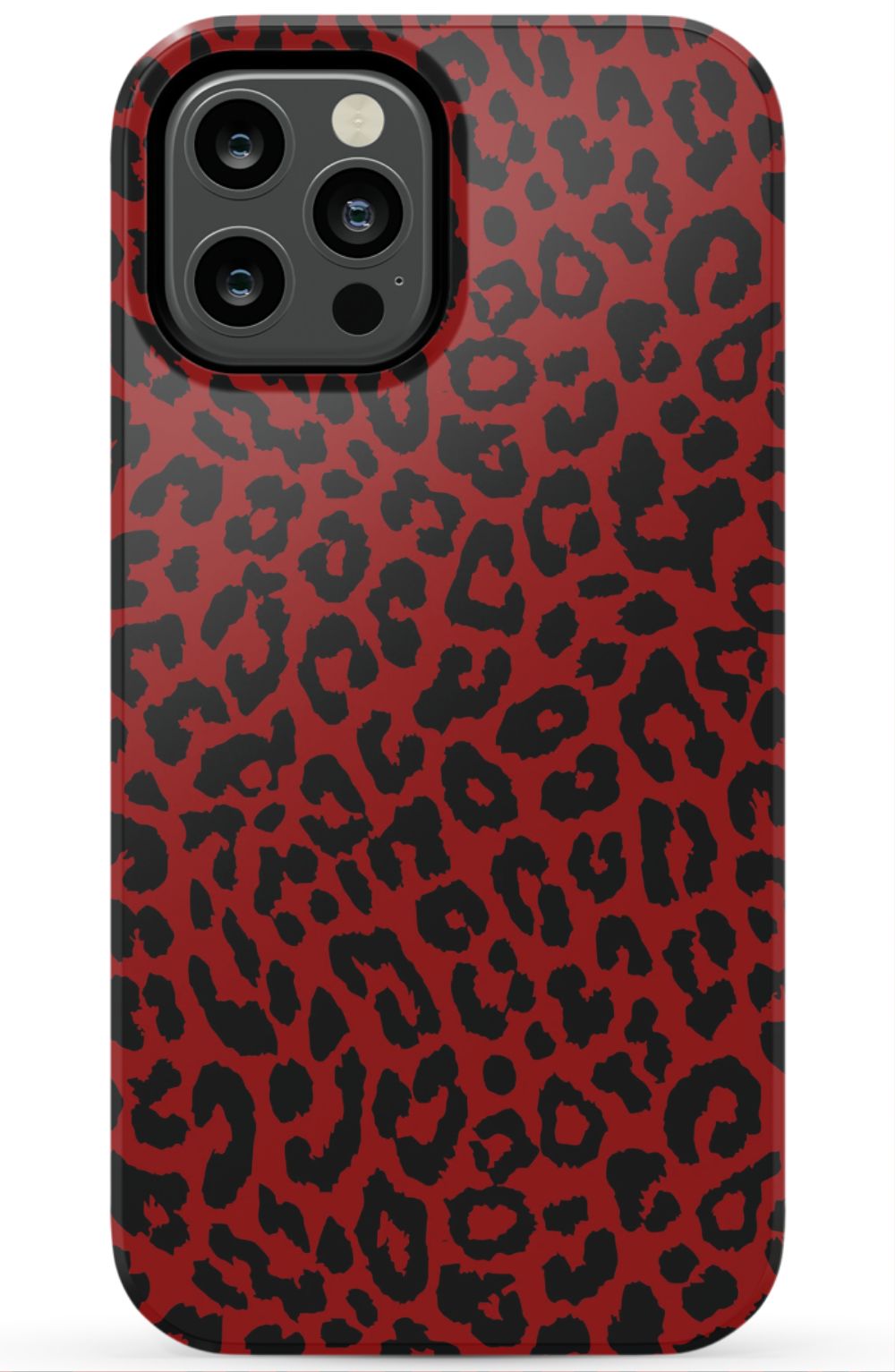 Red Leopard Print Phone Case