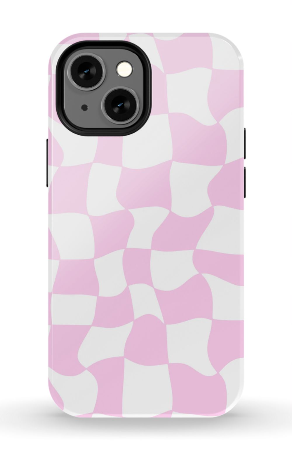 Light Pink Checkered Phone Case