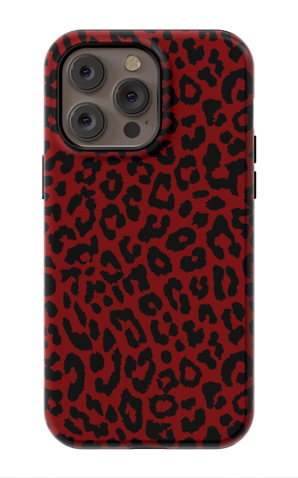 Red Leopard Print Phone Case