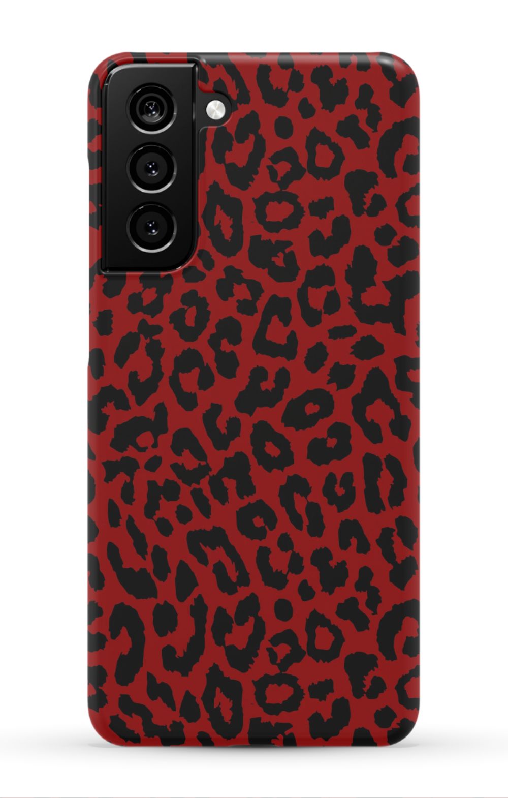 Red Leopard Print Phone Case
