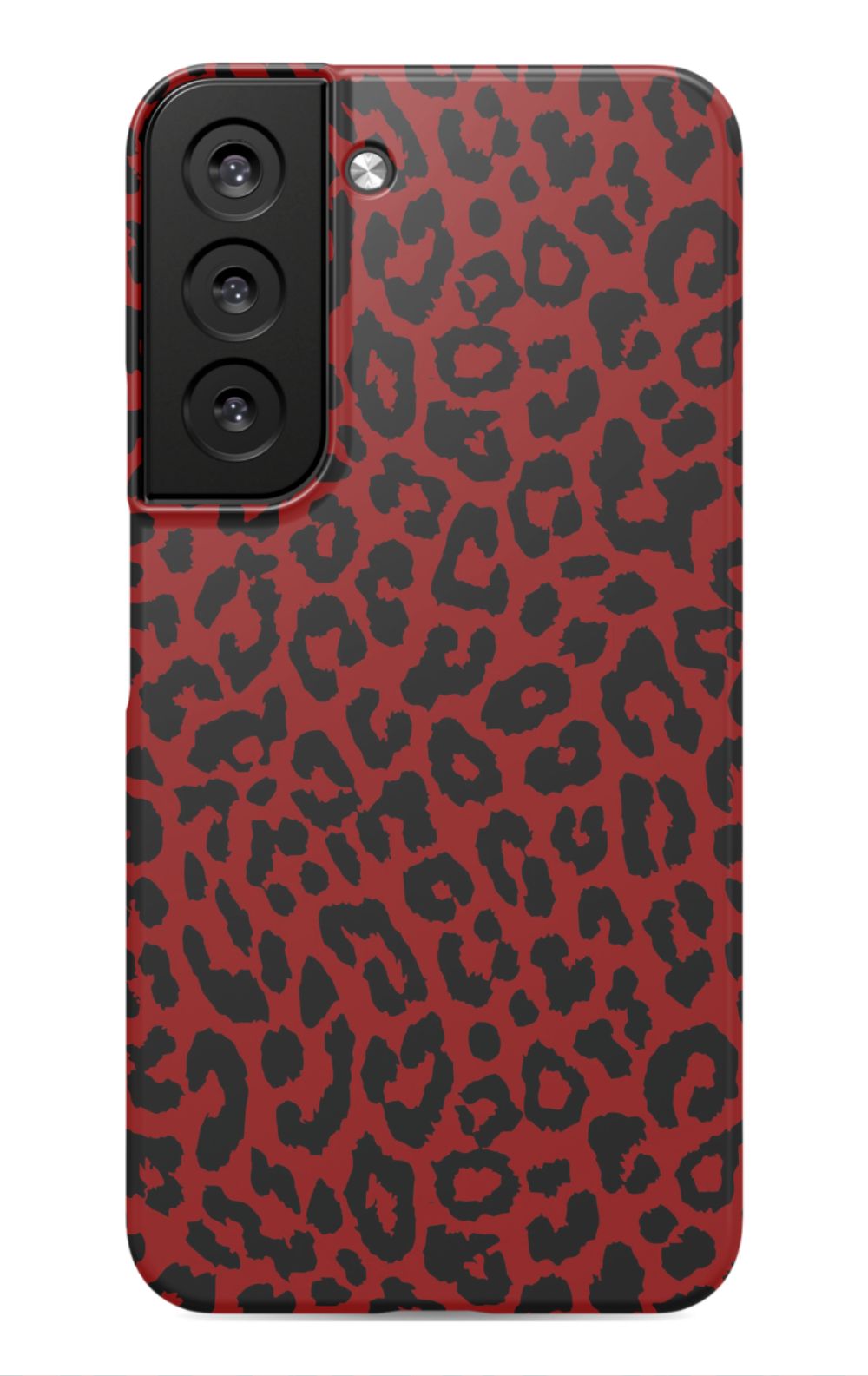 Red Leopard Print Phone Case
