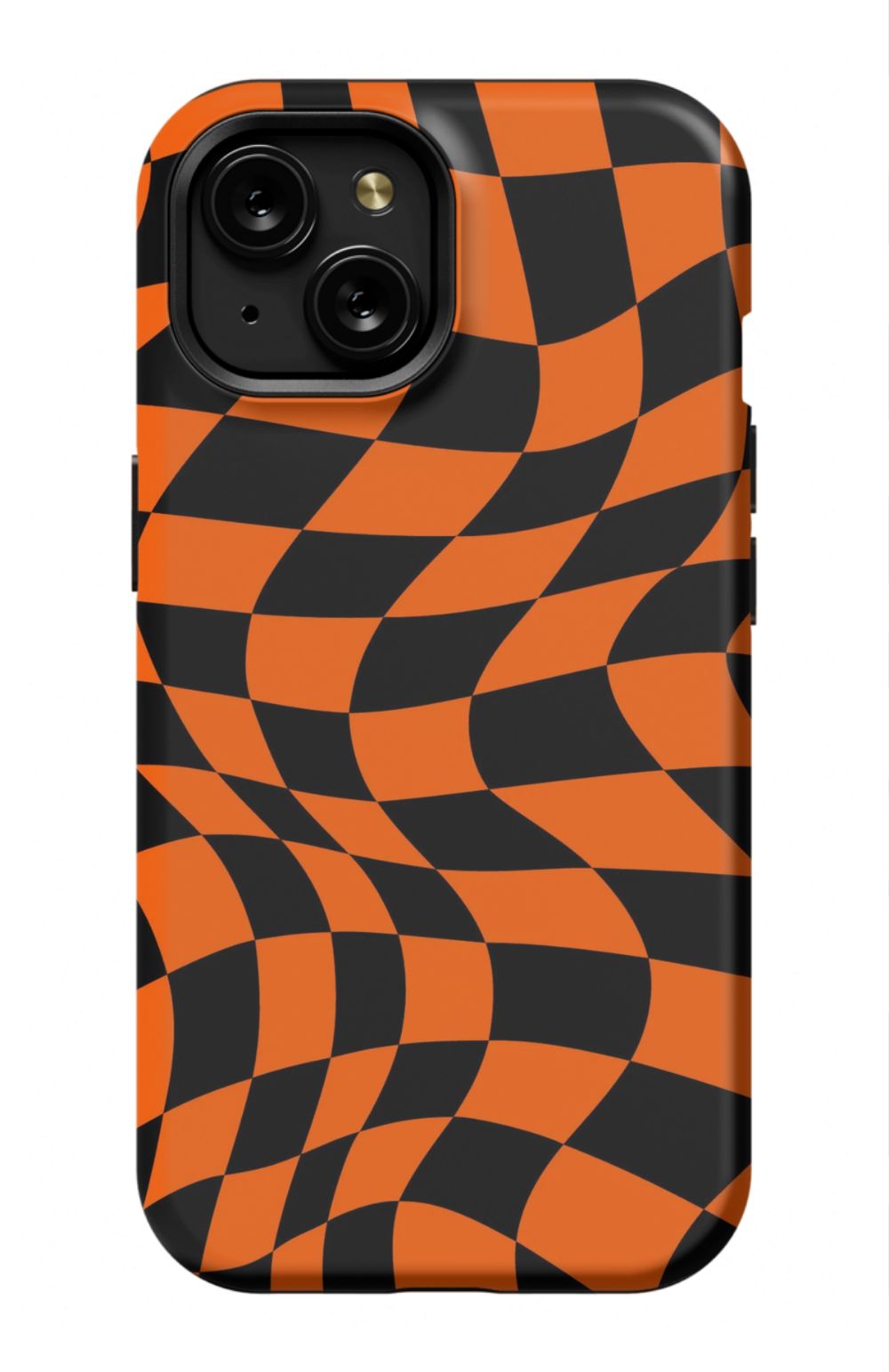 Orange Black Checkered Phone Case - B7Cases