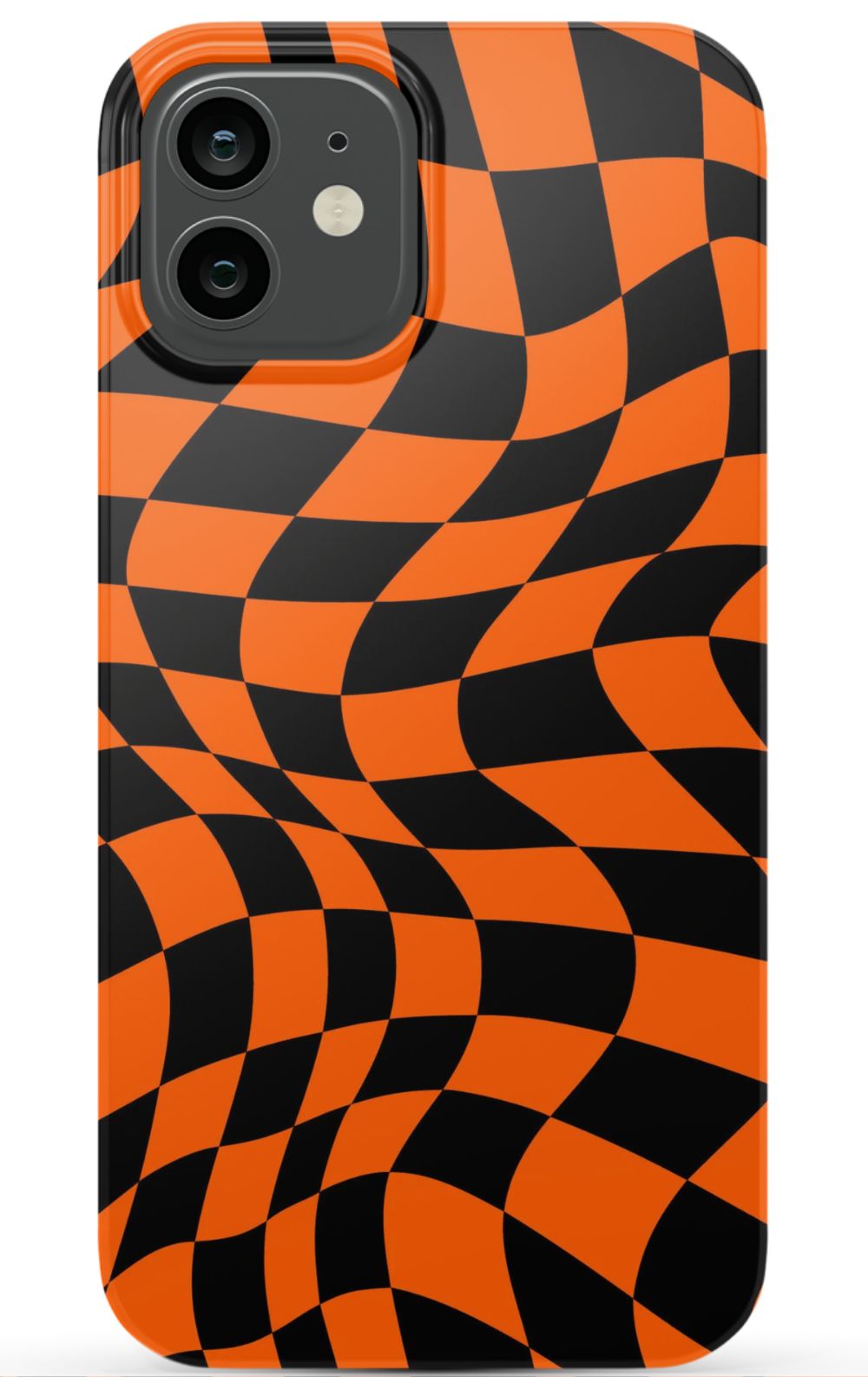 Orange Black Checkered Phone Case - B7Cases