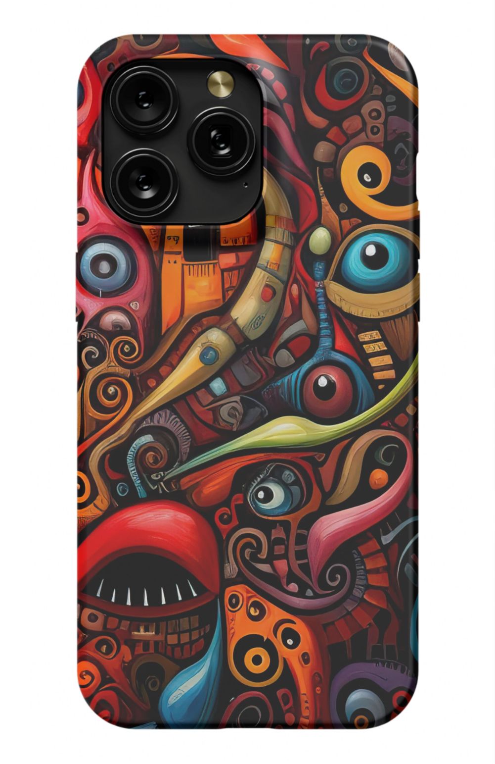 Psychedelic Eyes Graffiti Phone Case - B7Cases