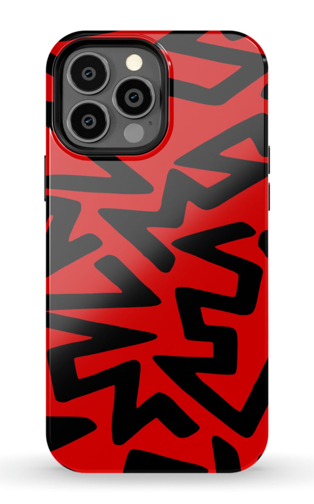 Red Abstract Shapes Phone Case - B7Cases