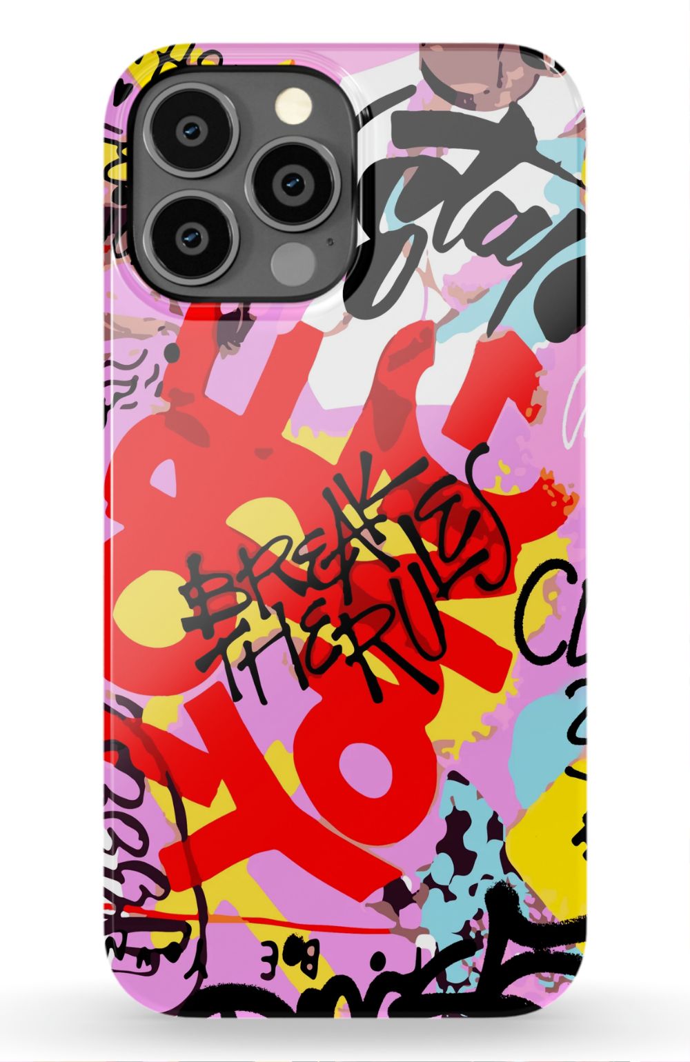 Break The Rules Graffiti Phone Case - B7Cases