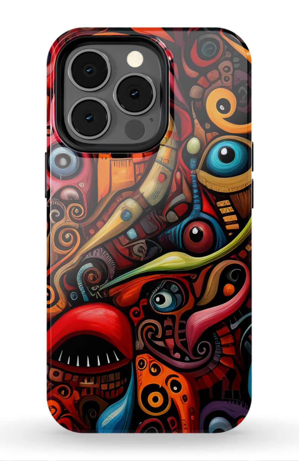 Psychedelic Eyes Graffiti Phone Case - B7Cases