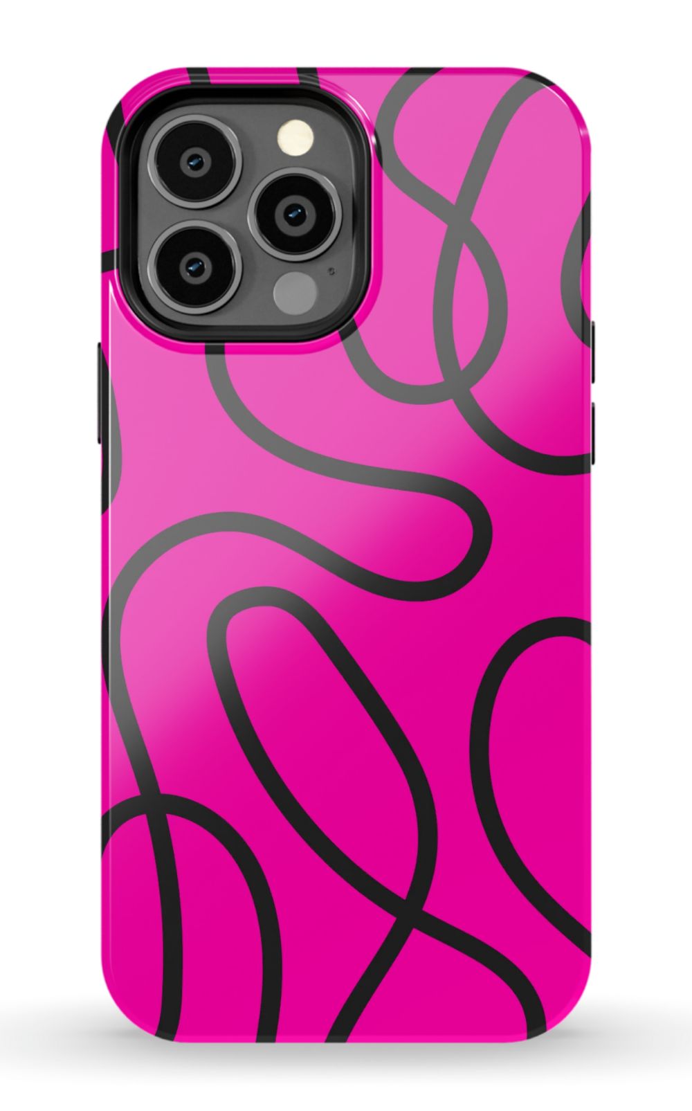 Pink Abstract Squiggles Phone Case - B7Cases