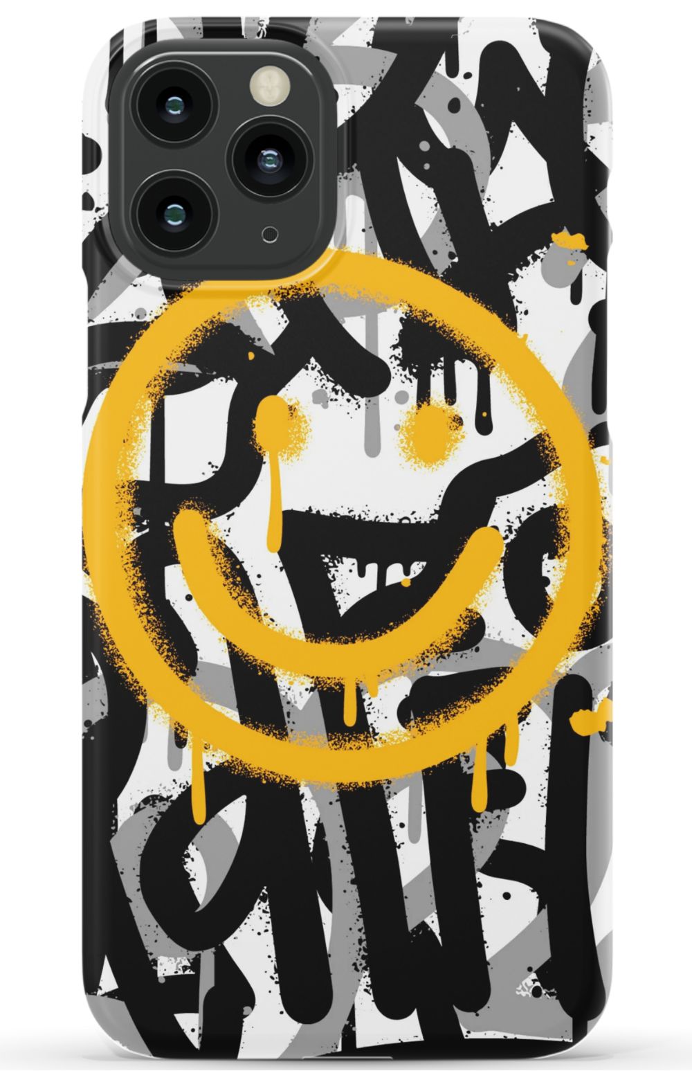 Sprayed Smiley Graffiti Phone Case - B7Cases