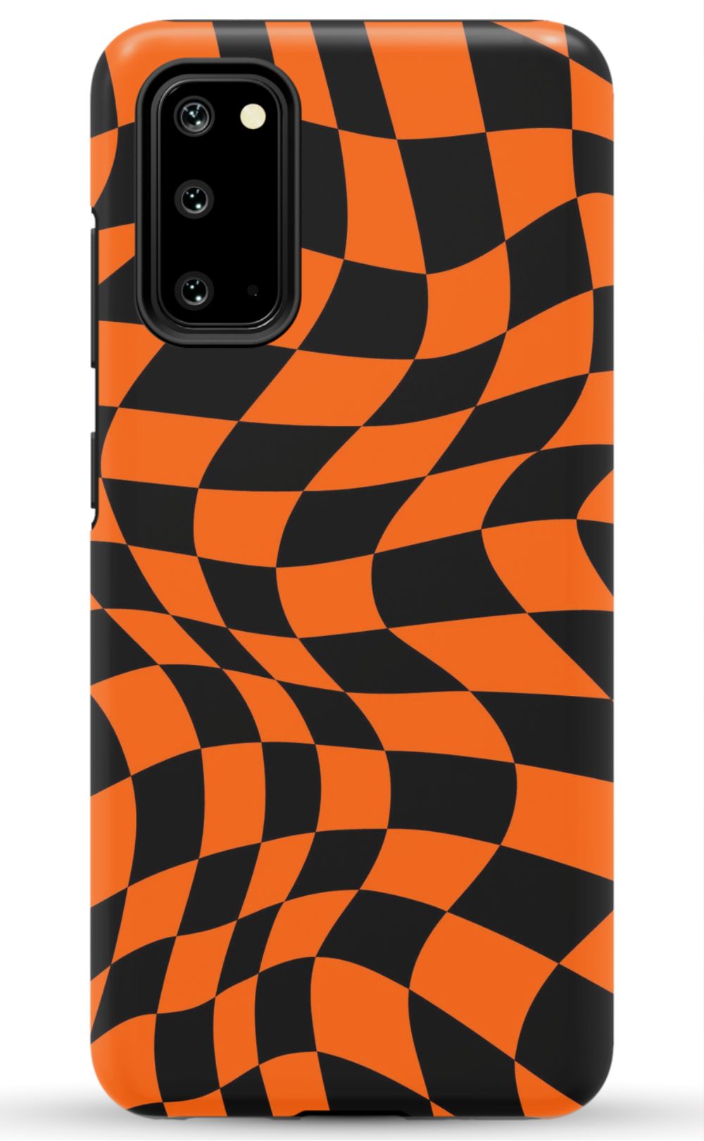 Orange Black Checkered Phone Case - B7Cases