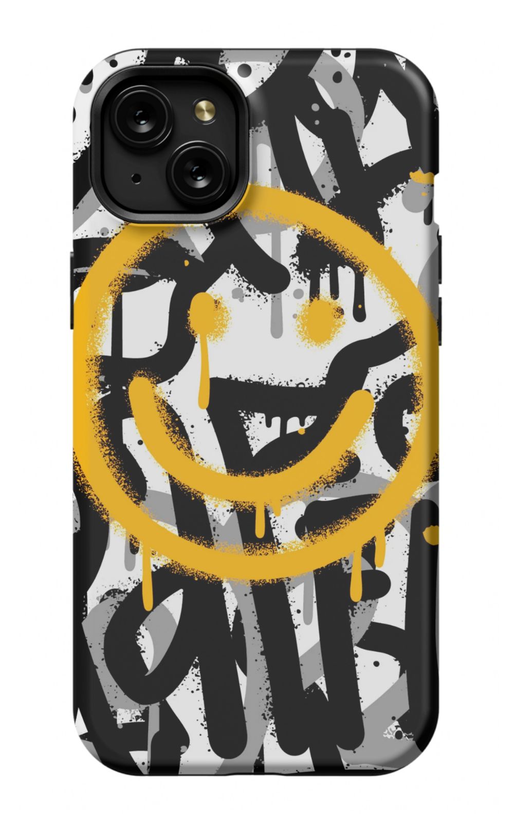 Sprayed Smiley Graffiti Phone Case - B7Cases