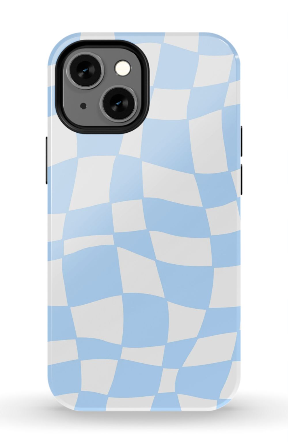Light Blue Checkered Phone Case - B7Cases