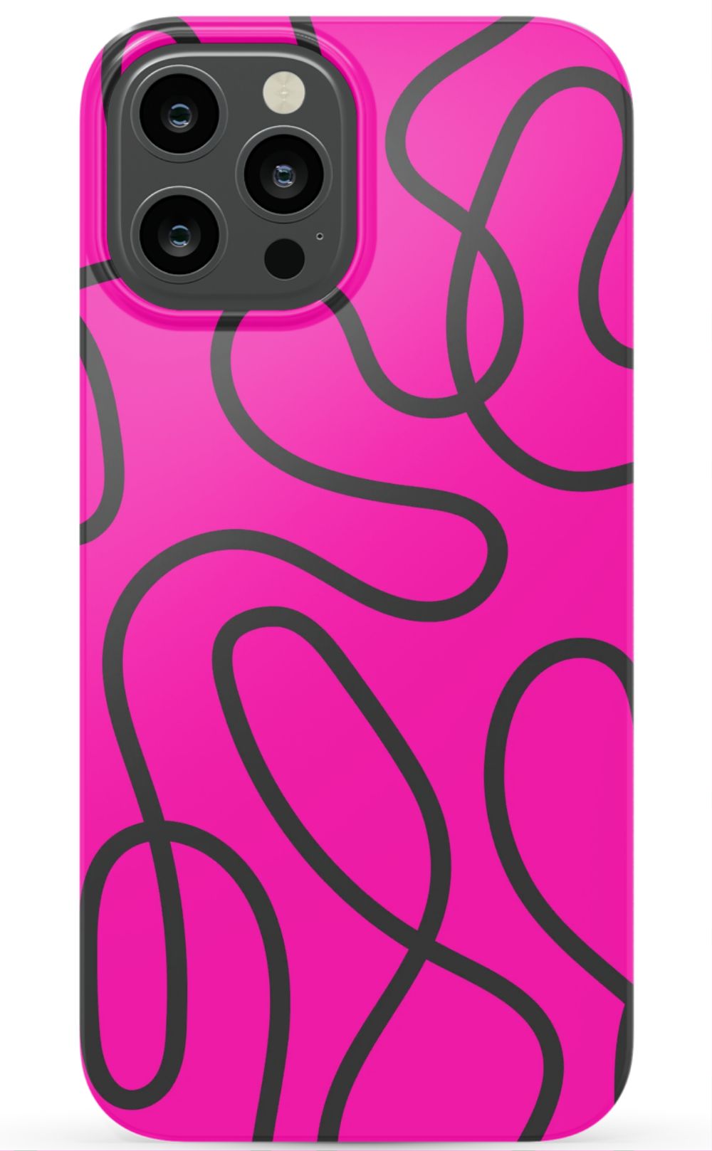 Pink Abstract Squiggles Phone Case - B7Cases