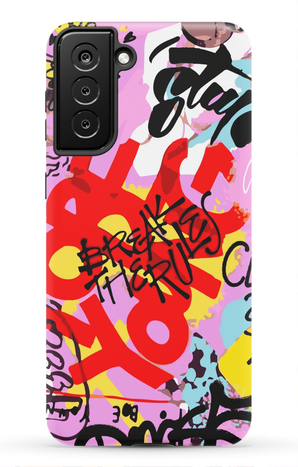 Break The Rules Graffiti Phone Case - B7Cases