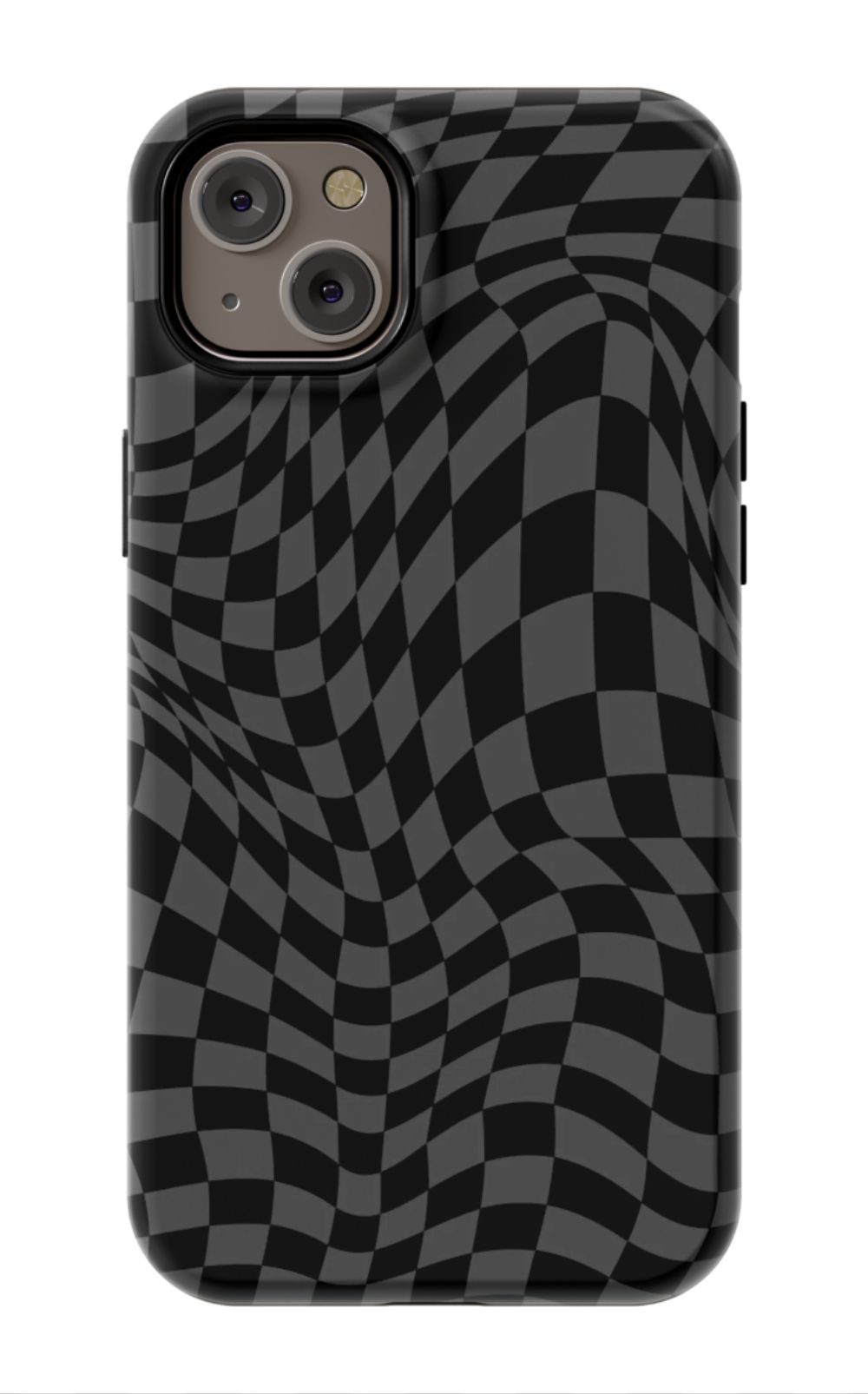 Gray Distorted Checkered Phone Case - B7Cases