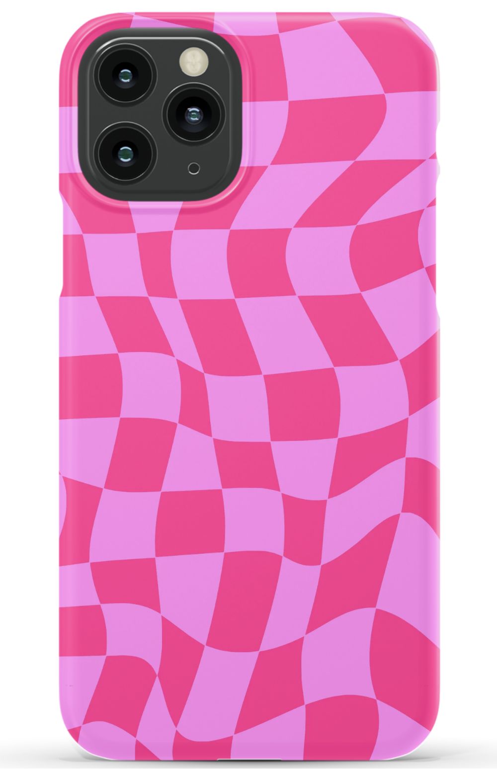 Pink Distorted Checkered Phone Case - B7Cases