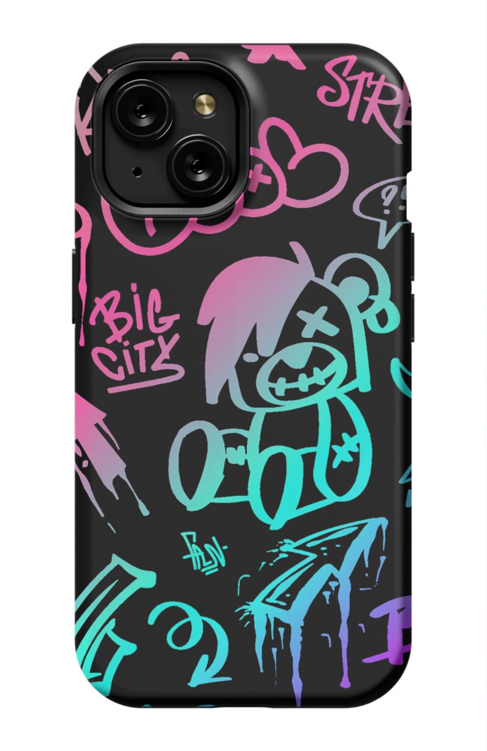 Neon Stickers Graffiti Phone Case - B7Cases