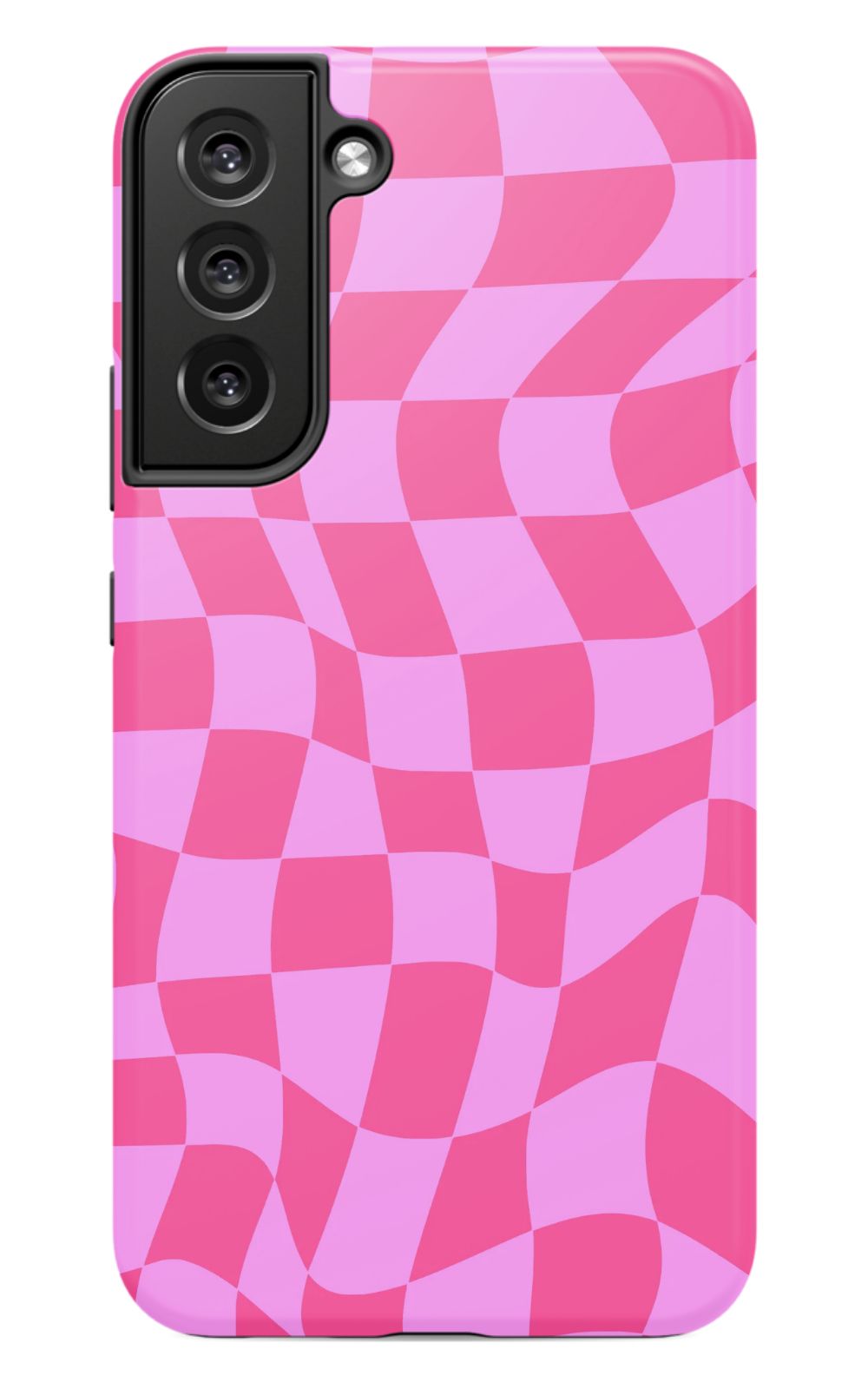 Pink Distorted Checkered Phone Case - B7Cases