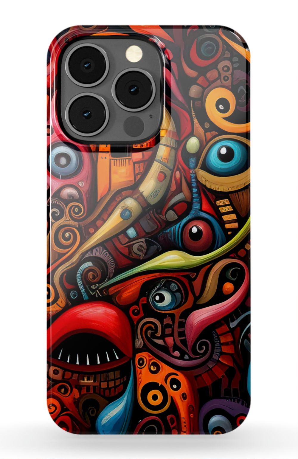 Psychedelic Eyes Graffiti Phone Case - B7Cases