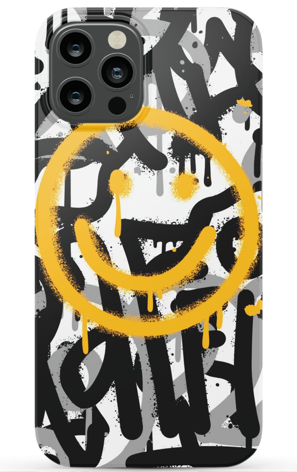 Sprayed Smiley Graffiti Phone Case - B7Cases