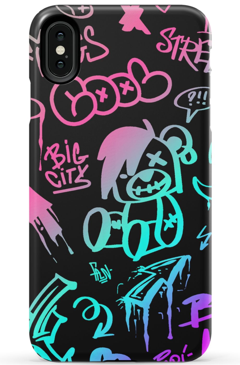 Neon Stickers Graffiti Phone Case - B7Cases