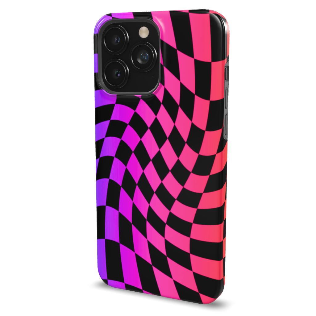 Wavy Checkers Phone Case - B7Cases