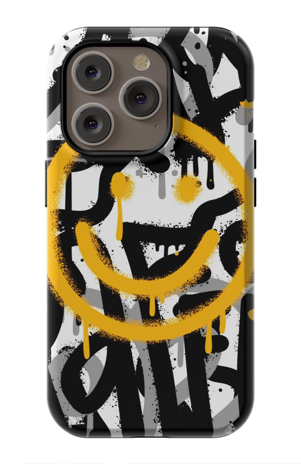 Sprayed Smiley Graffiti Phone Case - B7Cases